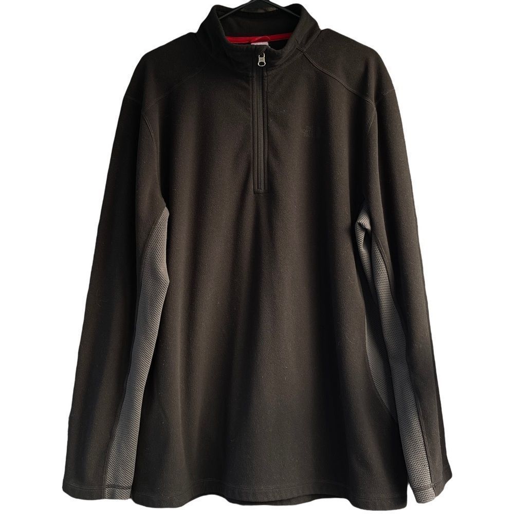 The North face pullover black fleece 1/2 zip size xl